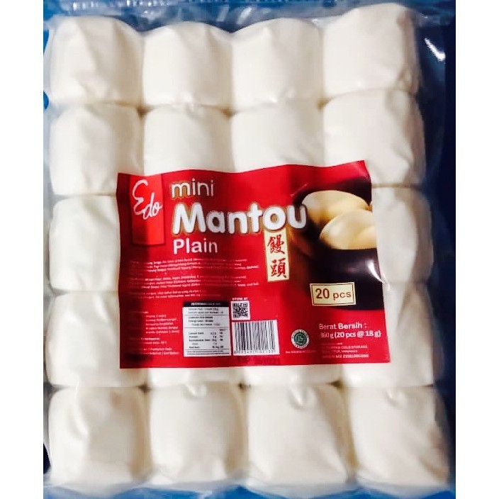

mantau edo mini mantao mantou plain isi 20 pcs