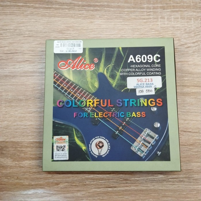 Senar Gitar Bass Elektrik Alice / Alice A609C Senar Bass Elektrik Warna Warni Colorful Electric Stri