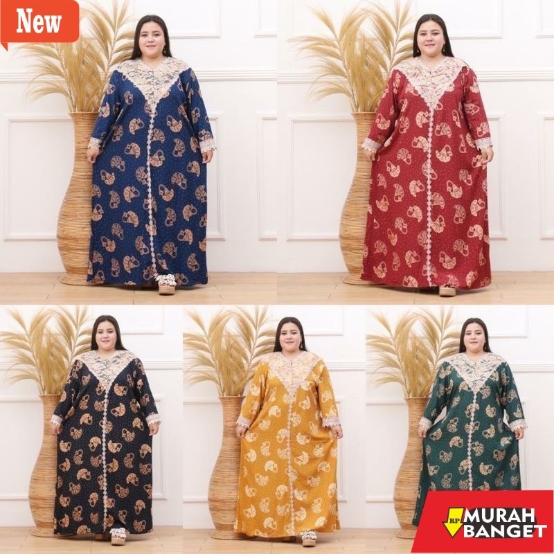 BAJU TIMUR TENGAH UNTUK LEBARAN- DASTER ARAB JUMBO  LD 130 MOTIF LENGAN PANJANG SUPER JUMBO RAYON PR