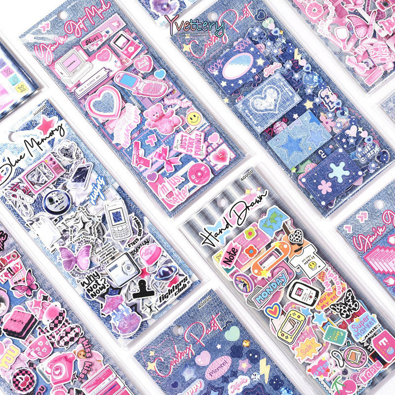 

COD❤️ Stiker Seri Koboi Gaya Vintage Stiker Kolase Kreatif Stiker Buku Pegangan Anak Dekorasi Diy