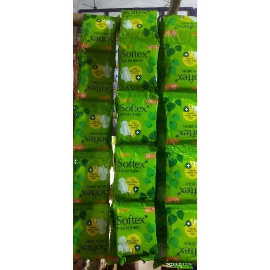 softex pembalut wanita daun sirih renceng isi 2