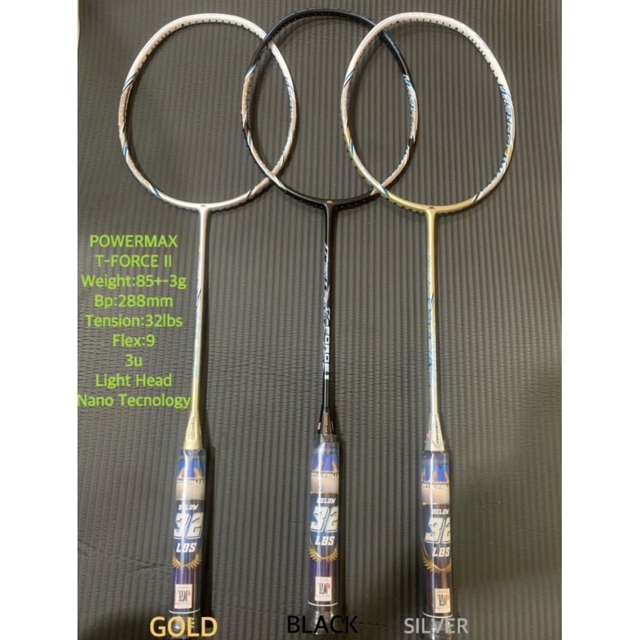 Raket Badminton PowerMax T-Force II Original -MNB24
