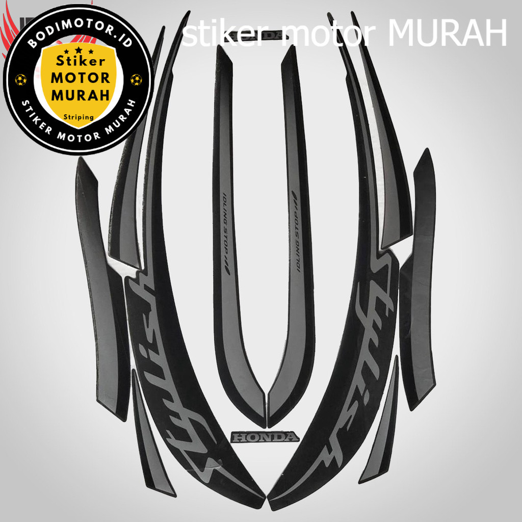 Stiker Striping Motor Honda Scoopy Staylish 2019 Lis Les Body Scoopy Staytlish 2019 Berkualitas lis 
