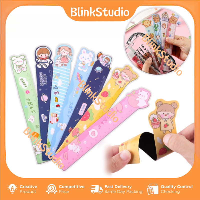 

BlinkStudio Pengaris Lentur Flexible Magnet Motif Lucu Pengaris Anak Sekolah Penggaris Khusus Lukisan Hati Gadis Lucu Penguasa Lembut Hewan