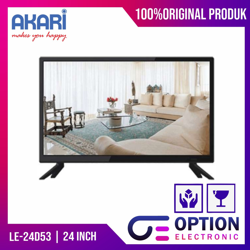 AKARI LE-24D53 / LE 24D53 LED TV 24 INCH DIGITAL TV USB MOVIE - GARANSI RESMI