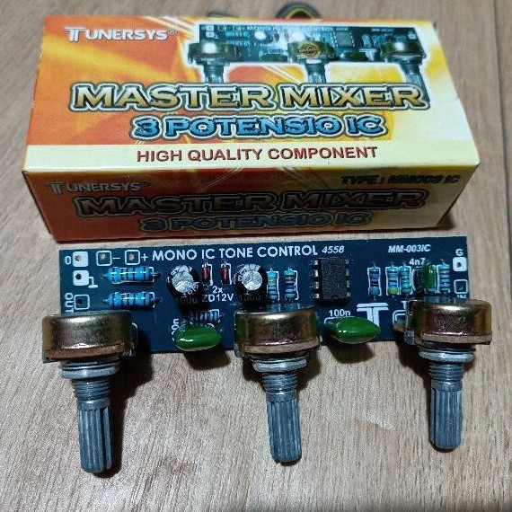 Spro1 Kit Master Mixer 3 Potensio IC 4558 Tunersys