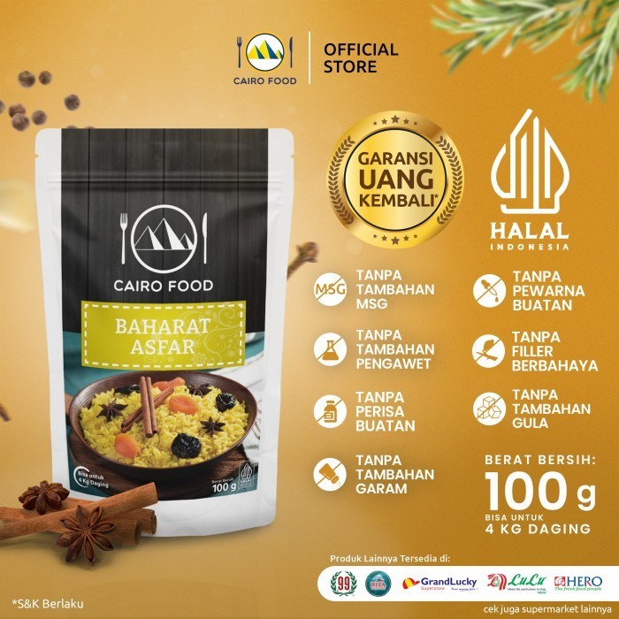 

NEW Bumbu Baharat Asfar Cairo Food - 100 Gram