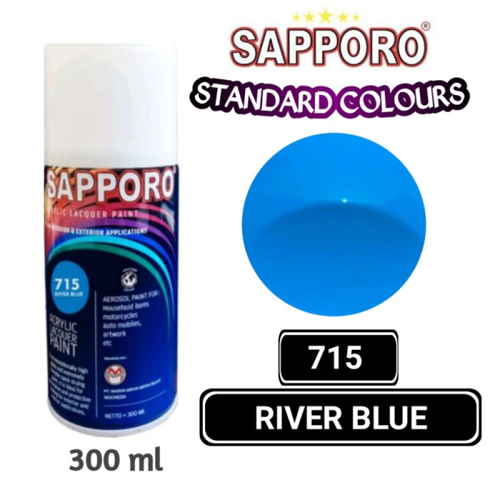 

Sapporo 715 River Blue Cat Semprot Aerosol Kaleng 300ml