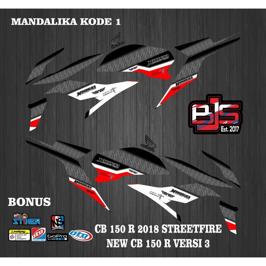 striping cb 150 r 2018 v3 - striping sticker stiker polet lisi all new cb 150 r cb 150 r 2018 ketiga
