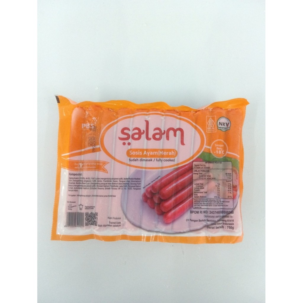 

Salam Sosis Ayam Merah 750gr isi 30