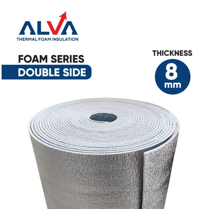 ALUMINIUM FOIL ATAP Foam Double Side 8mm