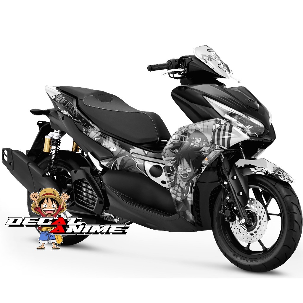 Decal Aerox Full body -Stiker Full body Aerox 155 OLD NEW AEROX One piece Hitam Putih