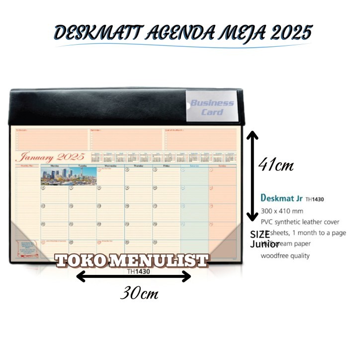 

ANDMA Original Agenda 2023 Agenda Meja Deskmatt TH Diary Ukuran Besar - Agenda Sedang