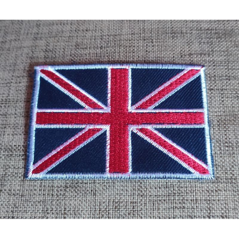 Bordir patch bordir/emblem bordir/logo bendera inggris