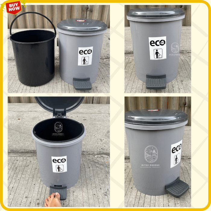 #TERLARIS# Tempat Sampah Injak 5 10 15 20 25 liter SHINPO Tong Sampah Injek  10L BULAT ATARI COD