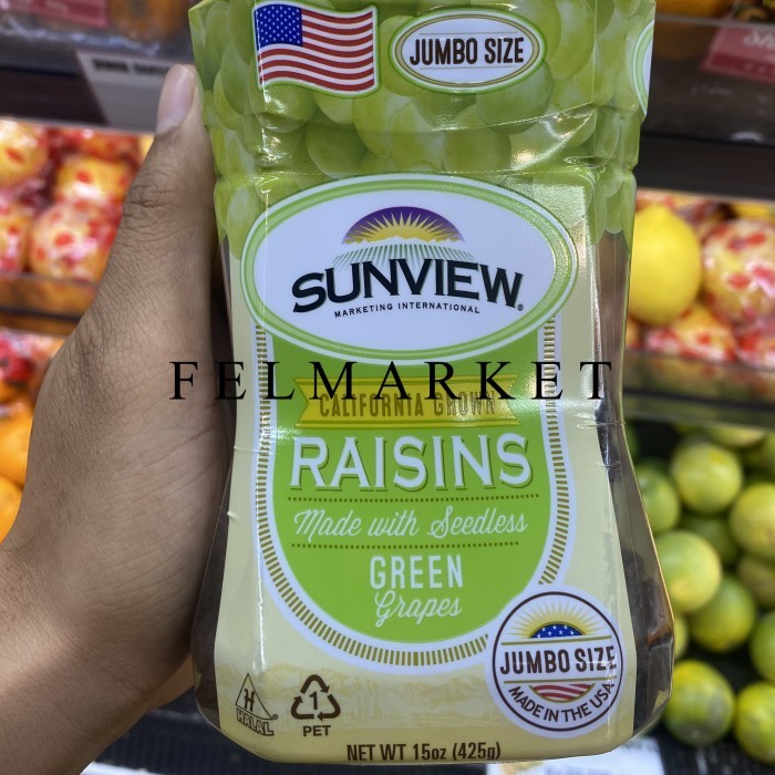 

Sunview Raisins Grapes Green Seedlees / 425 grm