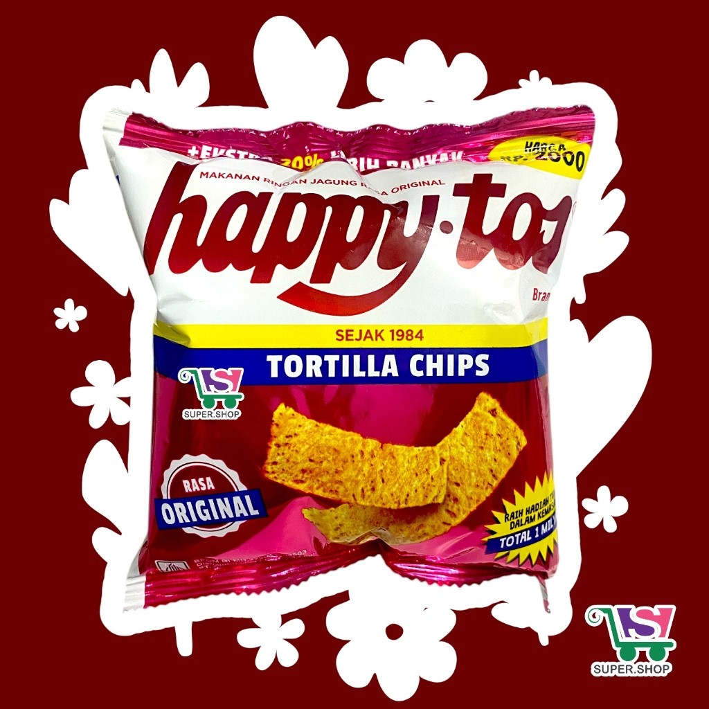 

1 pack Happy Tos / Happytos Tortilla Chips Chiki 25 Gram Renceng