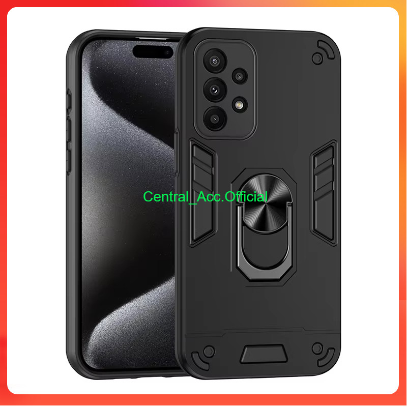 C [ SAMSUNG A31 / A32 4G / A32 5G / A33 5G / A51 / A52 / A52S / A53 / A73 5G ] CASE ROBOT RING STAND