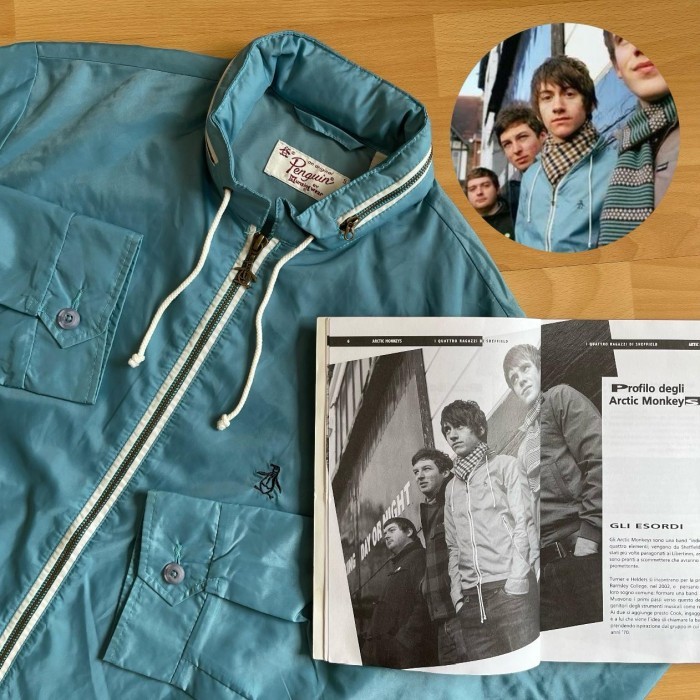 BUNDLE PENGUIN JACKET ALEX TURNER ARCTIC MONKEYS SIZE S + BOOK ITALIAN