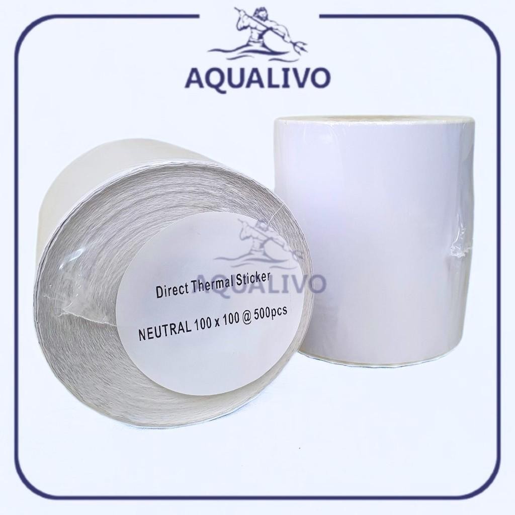 

500 pcs 100 x 100 mm Label Thermal Barcode Sticker Resi 4x4 100x100 Termal Stiker