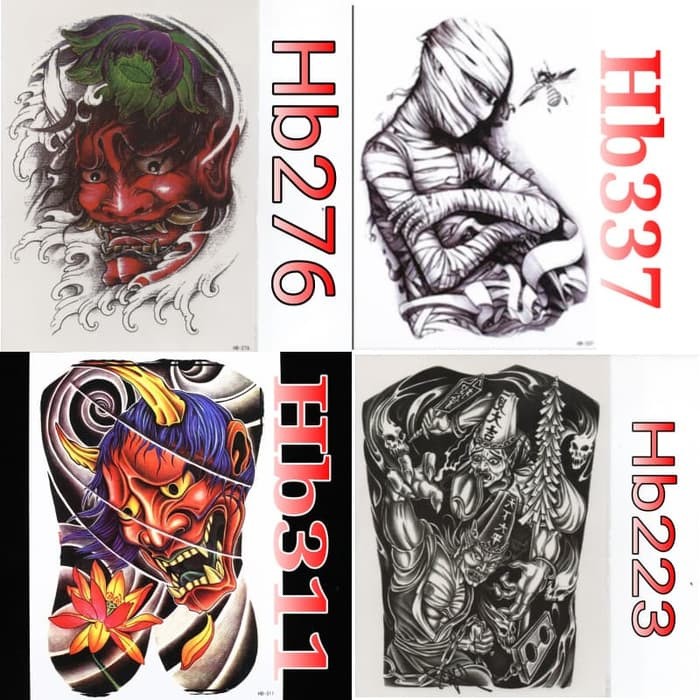Tato tattoo temporary tattoo fashion 1/2 lengan