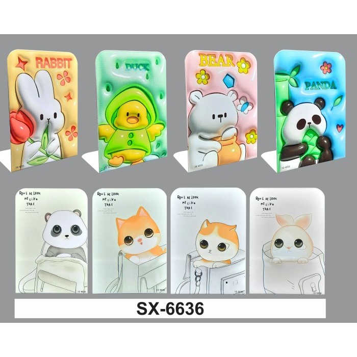 

V Tec Stand Book Fancy 2pcs Stand Buku - Penyangga Buku Motif Fancy - Stand Book - SX-6636