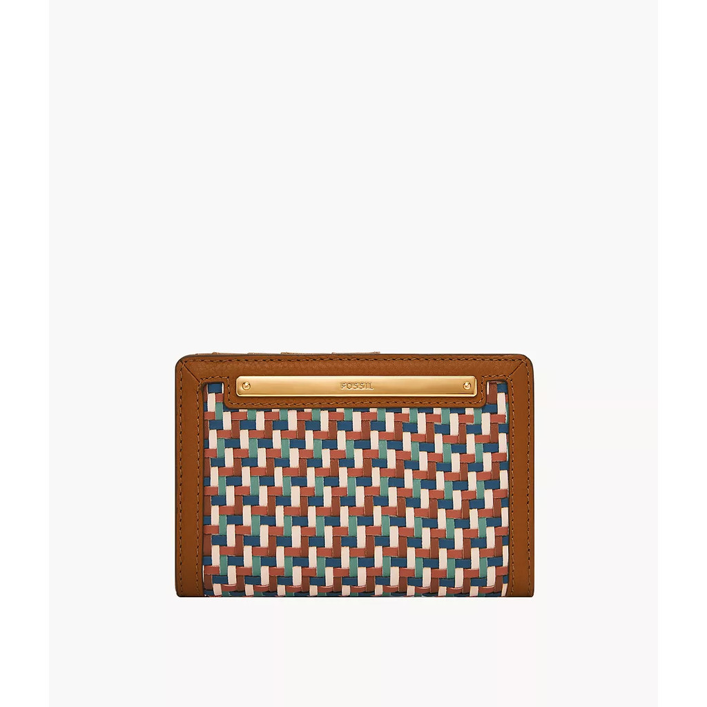 Fossil Liza Leather Blue Multi Dompet Wanita SL10040-403