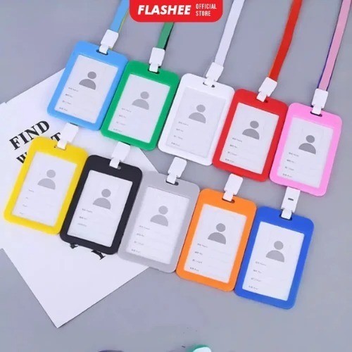 

Name Tag ID Card Transparant Gantungan Kartu Nama 2 Sisi ID Pemegang Kartu Nama