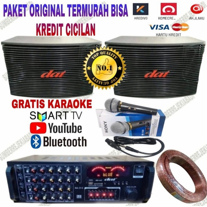 GROSIR PAKET SOUND KARAOKE DAT 10 INCH BISA 313 NYANYI VIA BLUETOOTH Y