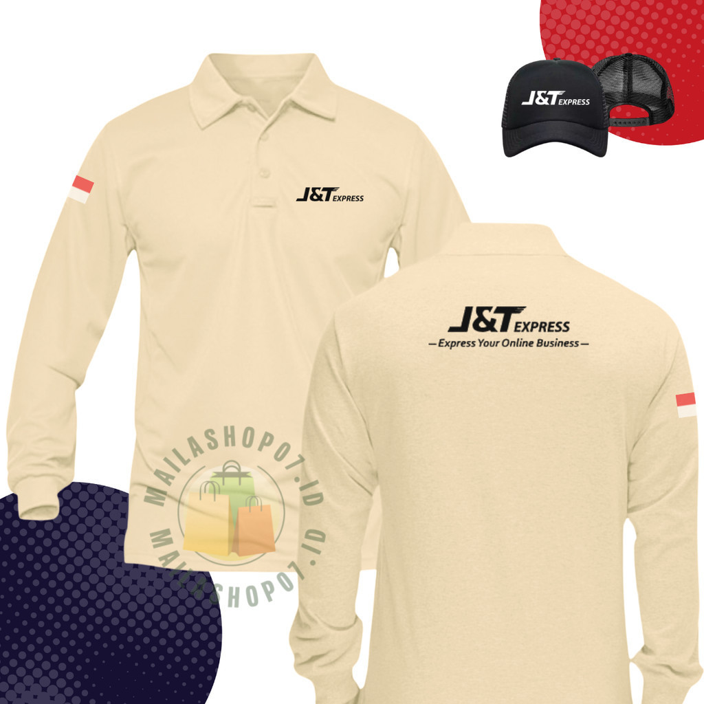 BONUS TOPI  Baju Tshirt Poloshirt Shirt T-Shirt Berkerah Quality Kekinian Sablon Pique Premium Jnt E