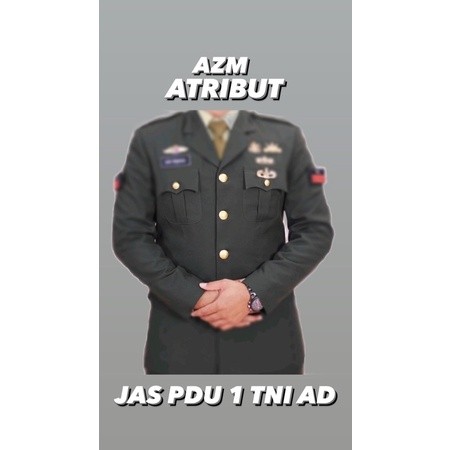 PROMO RAMADAN PAKAIAN DINAS UPACARA 1 TNI AD / SERAGAM JAS PDU 1 Dan 4 TNI AD  (ANGKATAN DARAT) 1 ST