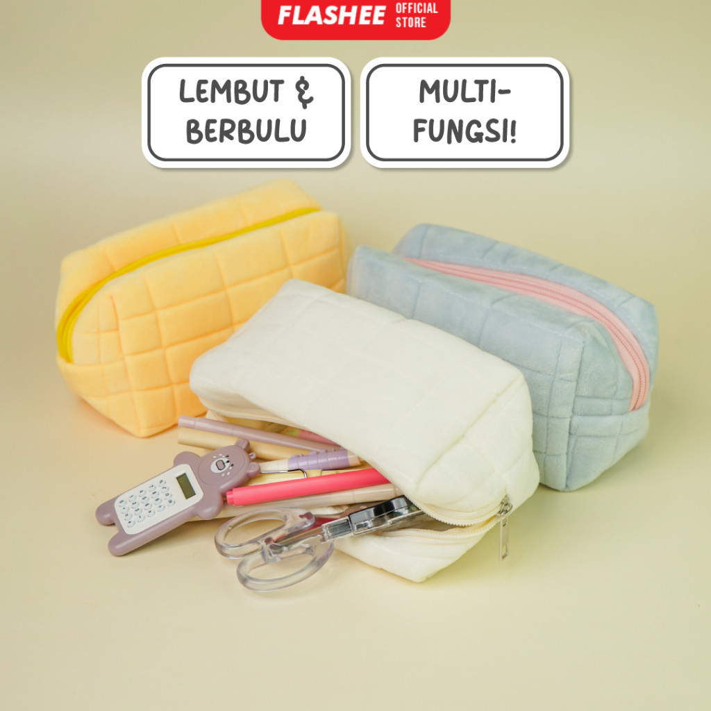 

Kotak Pensil Aesthetic Korea Bulu Lucu Cloudy Pencil Bag Large Tempat Pensil Sekolah Muji Style Muat Banyak Kapasitas Besar Multifungsi