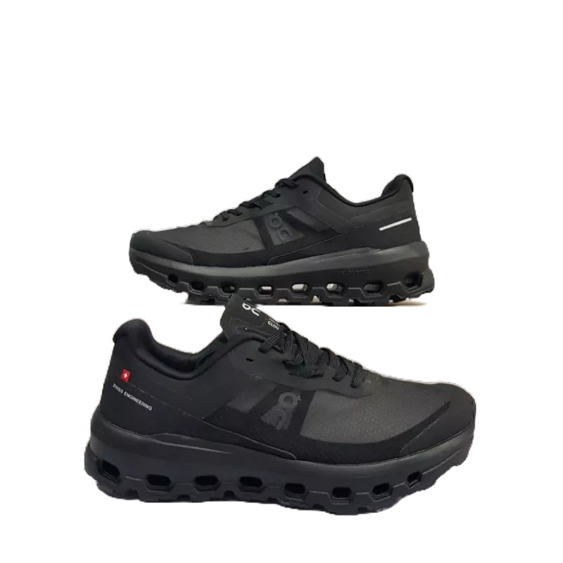TERLARIS SEPATU CASUAL PRIA SNEAKERS PRIA  SLIP ON PRIA  SEPATU JALAN WANITA-ON CLOUDVISTA BLACK UKU