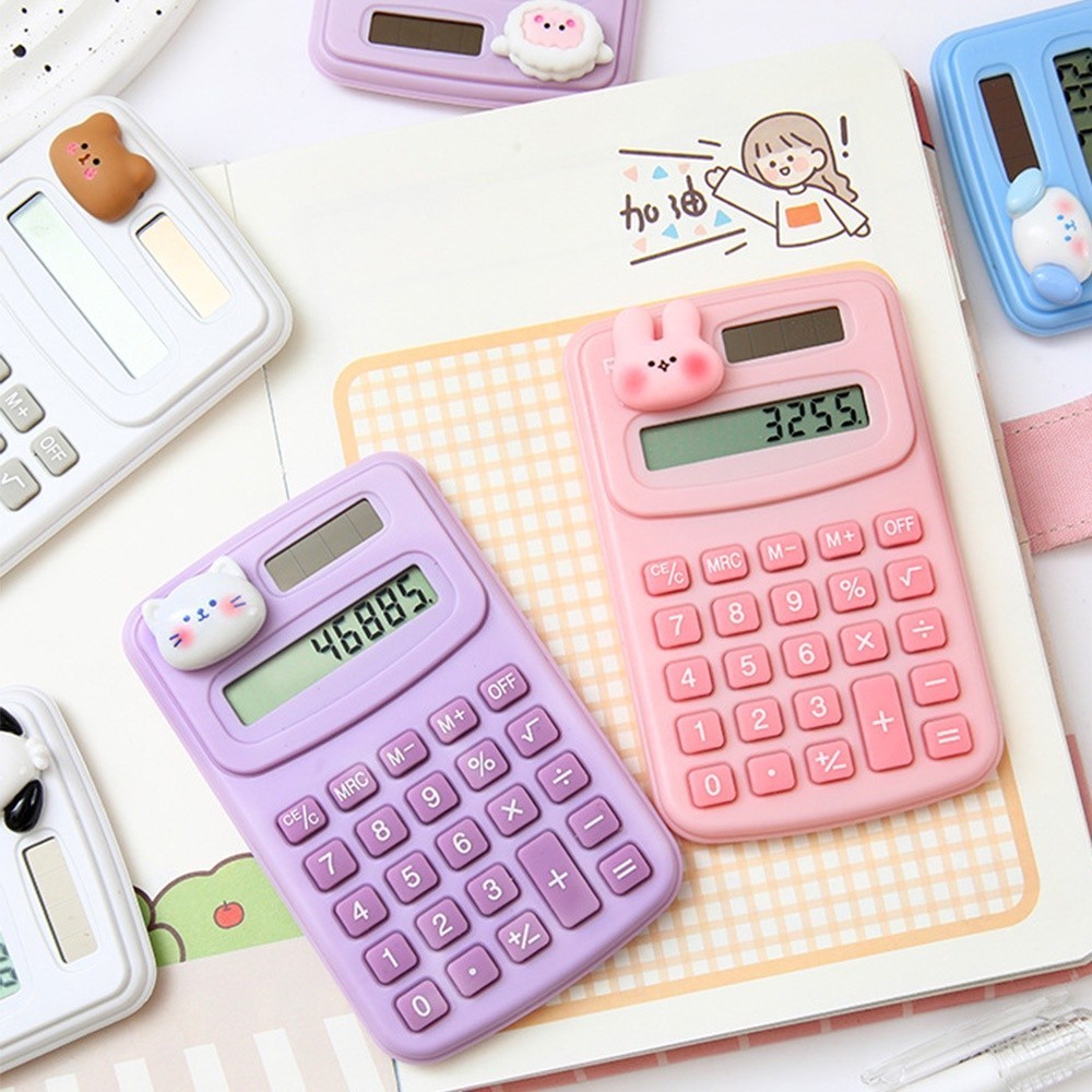 

Calculator For School / Kalkulator Panel Surya Kalkulator Saku 8 Digit 3D Karakter Cute /