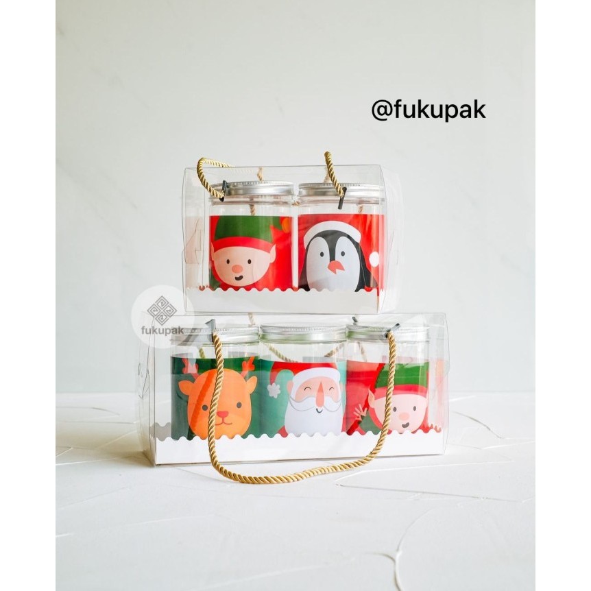 

Box Mika Tali Toples(20pcs)kotak mika kue kering roll cake bolu gulung - 27,5x10xT10, HijauTaliHijau