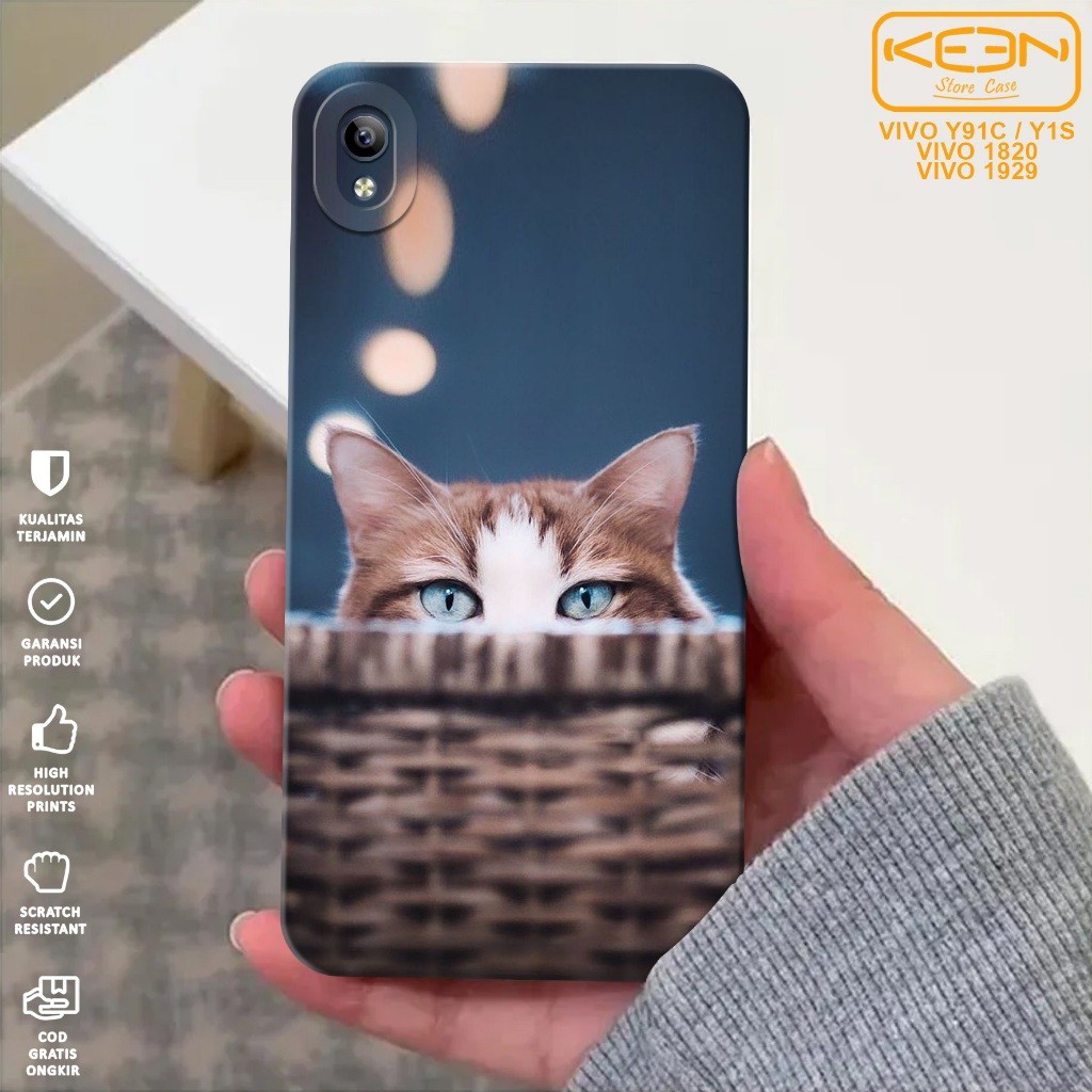 NEW CASE HP VIVO 1820 VIVO 1929 - CASING HP VIVO 1820 VIVO 1929 MOTIF KUCING - CASE PROCAMERA -