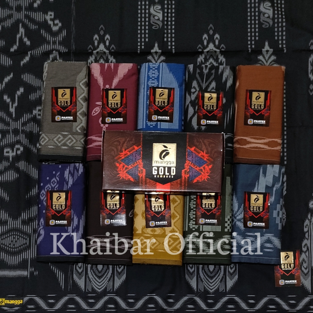 SARUNG TENUN MERK MANGGA GOLD KEMBANG DEWASA SARUNG CAP MANGGA GOLD KEMBANG DEWASA PAJITEX