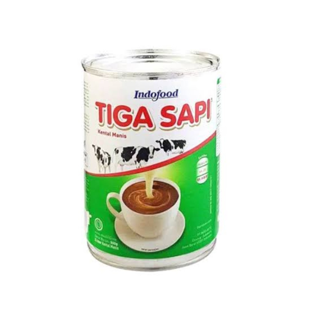 

[SKM] Cap Tiga Sapi Kental Manis Plain Can | Kaleng 490gr