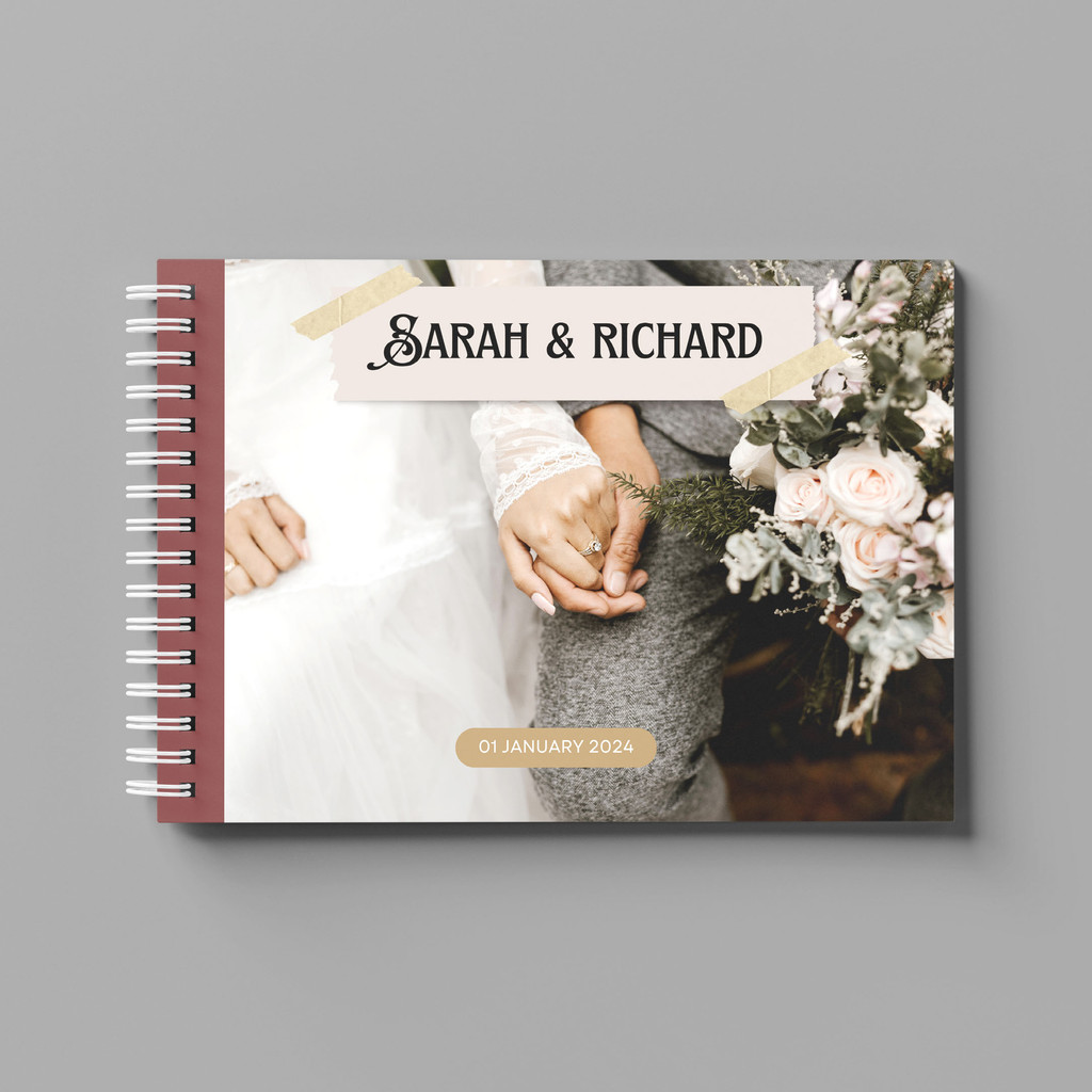 

Aneka Custom Buku Tamu Pernikahan GBCF9 - Soft Cover Guest Book Guestbook Minimalis