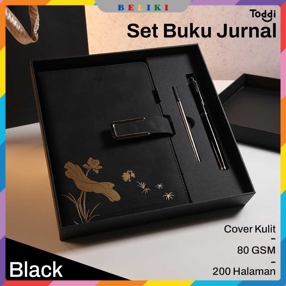 

Toddi Set Buku Jurnal Leather Notebook Diary 80GSM 200 Halaman - JG663