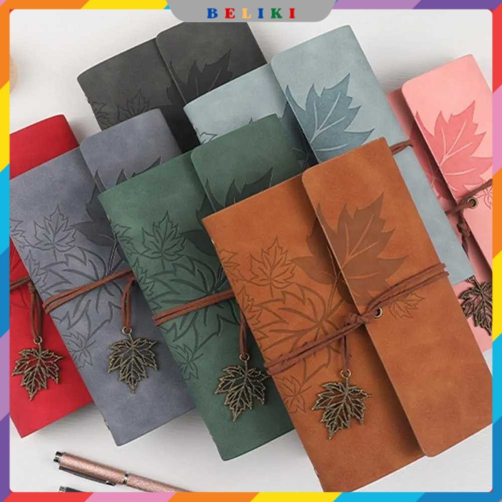 

Toddi Buku Catatan Harian Binder Kulit Retro Maple Leaf - LD-A1