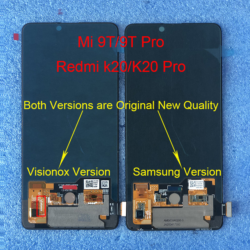Original Axisinternational 6.39" AMOLED For Xiaomi Mi 9T Mi9T Pro LCD Screen Display+Touch Panel Dig