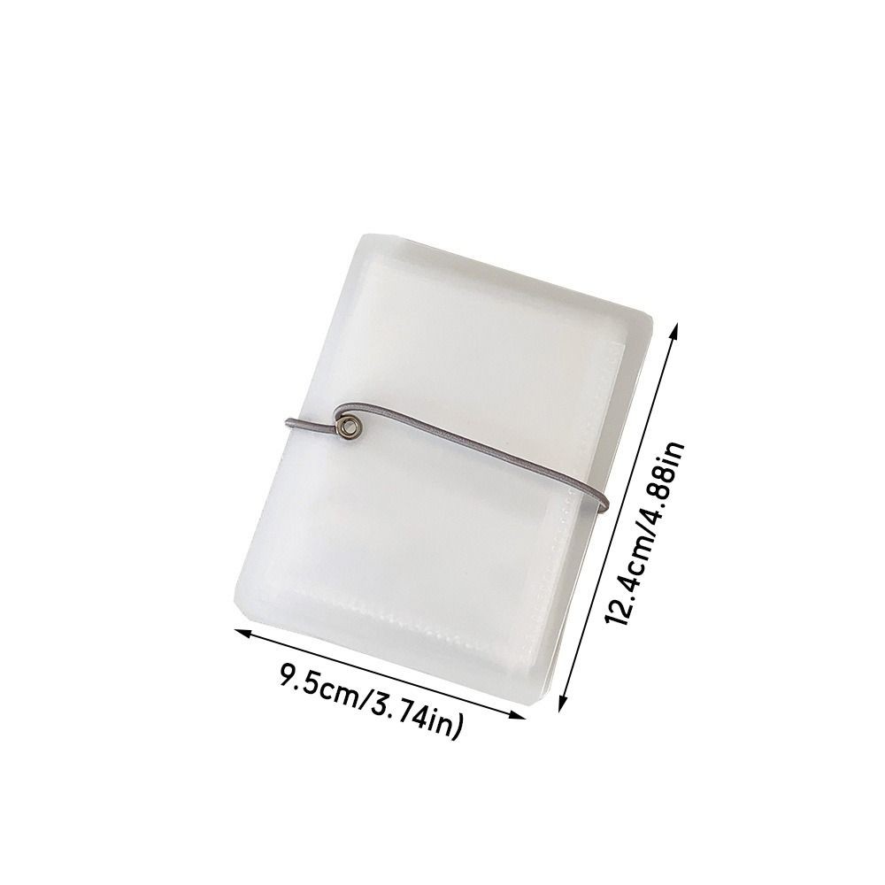 High Quality 12/15 Grids 3 Inch Photocards Holder Foldable Frosted Photo Album Tie Strap Design Bill