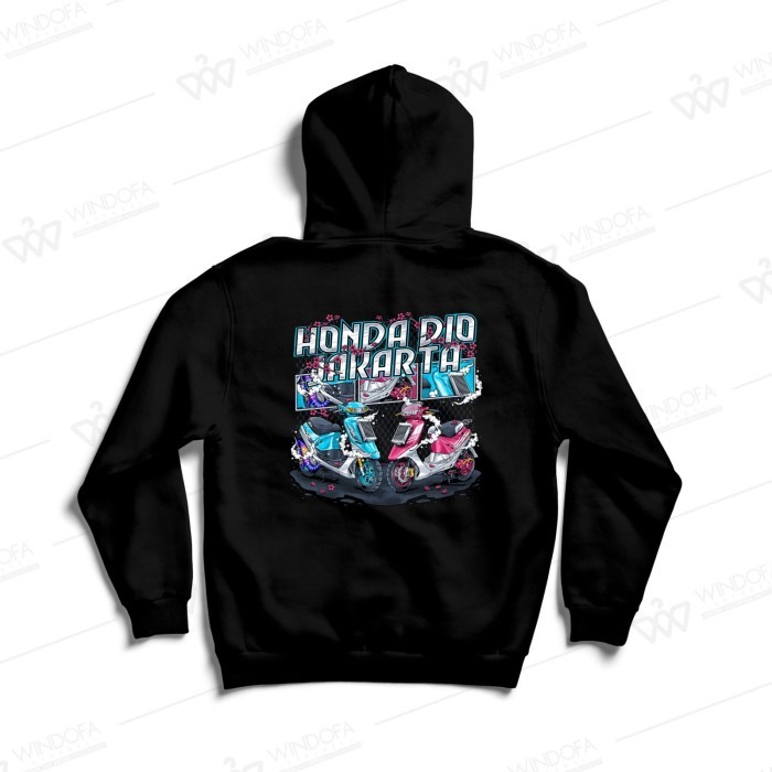 Hoodie Atau Jaket Honda DIO Jakarta HDJ Racing V2