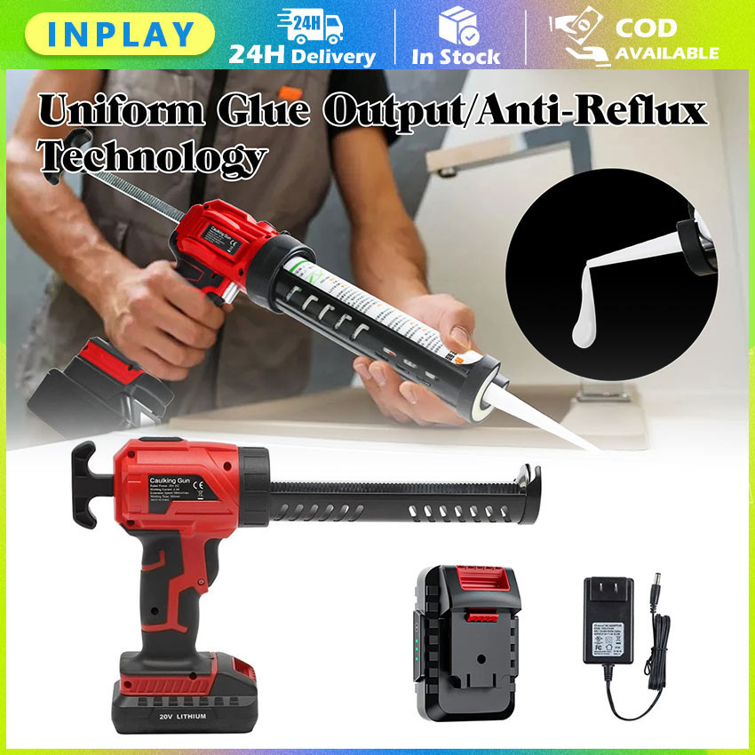 Pistol Lem Listrik / Cordless Caulk Gun / Pistol Caulking Lem Kaca / Pistol Mendempul Listrik