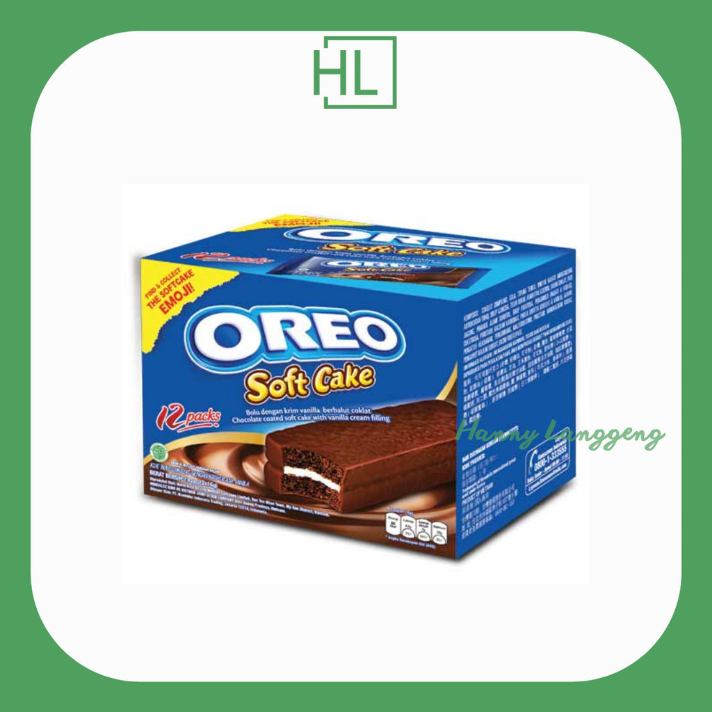 

[HL] Oreo Soft Cake Bolu Cokelat 1 Box Isi 12 pcs @16gr