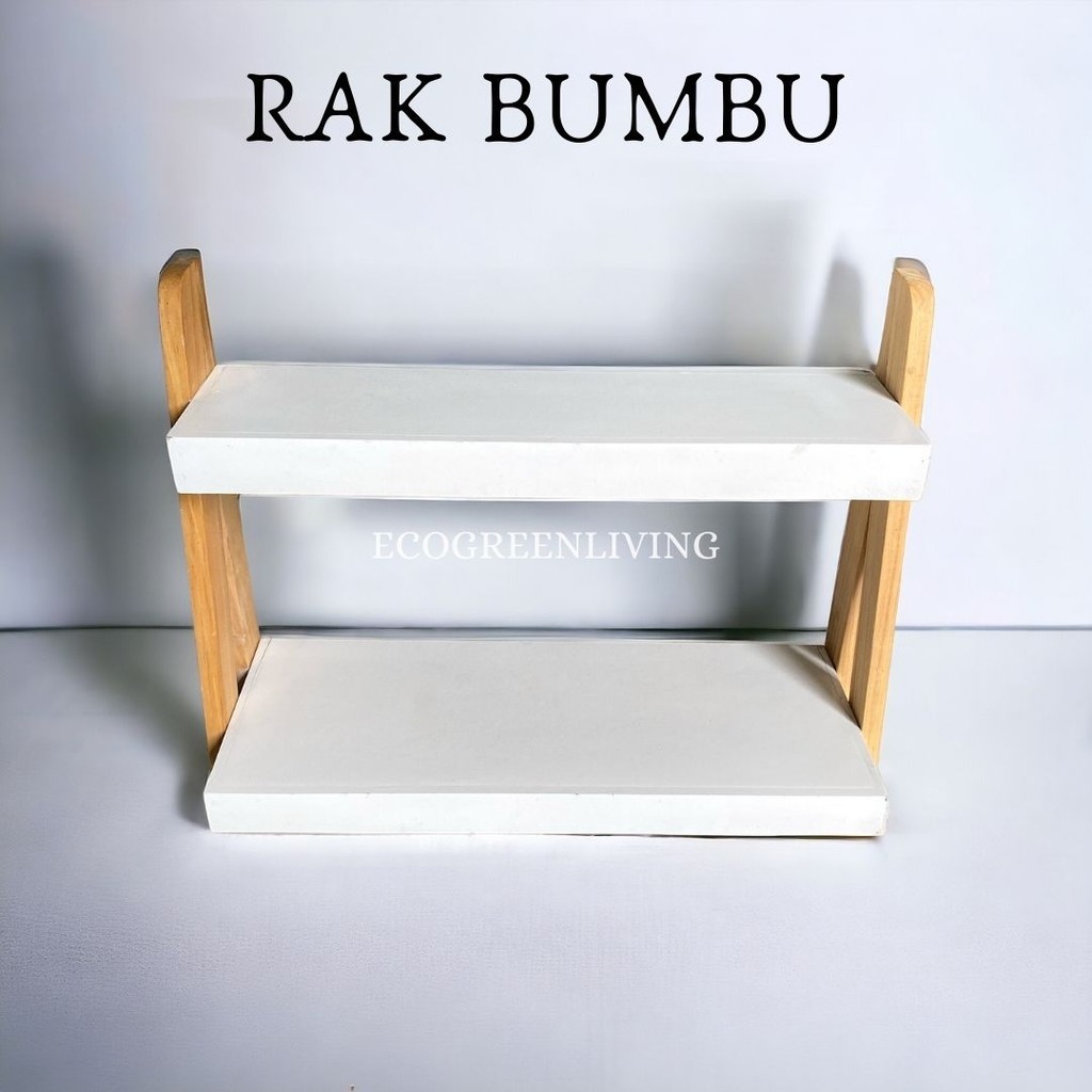 Rak Susun Bumbu / Rak Dapur Rak Bumbu Kayu Susun