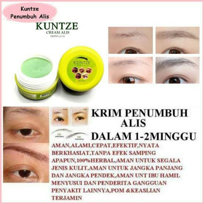 KUNTZE CREAM ALIS  / CREAM ALIS KUNTZE   / PENUMBUH ALIS KUNTZE