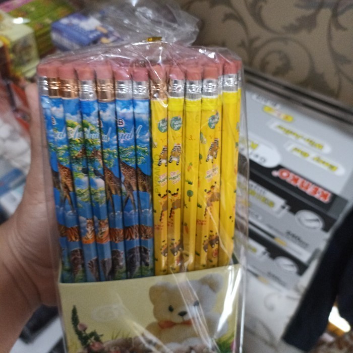 

PROMO!! -Pensil Kayu 2B Fancy Isi 100 Pcs - biasa isi 100 - biasa isi 100