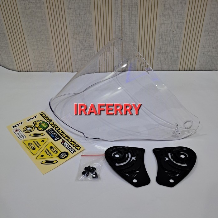 ✨READY✨ -Flat visor kyt venom open kyt galaxy kyt dj maru ink centro kyt kyoto - Putih